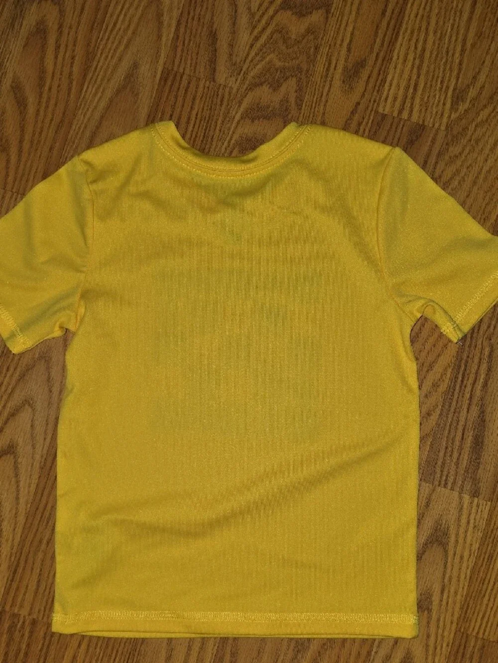 adidas Yellow Graphic Basketball Tee with Navy Shorts
